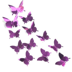 Butterfly Mirror Wall Decals & Stickers ¦ Wall Stickers Decoration Ideas 