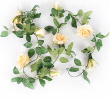 Load image into Gallery viewer, Fake Rose Ivy Vine &amp; Flowers ¦ Garland String With Hanging Ivy Rose