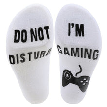 Load image into Gallery viewer, novelty socks-i am busy gaming-funky socks-designer socks-amazon-mens fluffy socks-if you can read this bring me chocolate socks uk-if you can read this bring me a beer men&#39;s socks