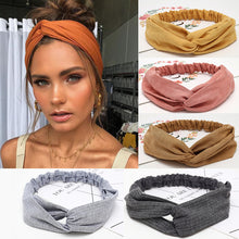 Load image into Gallery viewer, Top Knot headband-twist knot headband-top knot headband-top knot headband, baby-turban headband-knotted headband