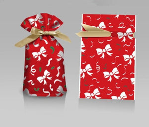 Santa Gift Bag ¦ Candy Bag Gift ¦ Drawstring Gifts Bags ¦ Merry Christmas Treat Bag