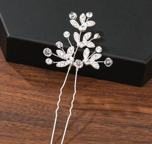 Pearl Hairpin ¦ Rhinestone Hair Ornament ¦ Wedding Hair Accessories 