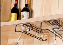 Load image into Gallery viewer, hanging-wine-glass-rack-wine-glass-rack-wine-glass-hanger-hanging-wine-glass-under-shelf-glass-rack-wine-glass-hanger