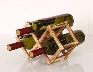 Collapsible Wooden Wine Rack ¦ Wine Holder Storage for Wine Lovers