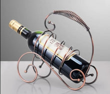 Load image into Gallery viewer, Metal Wine Rack Wine Bottle-Glass Holder-Metal Wine Stand Holder