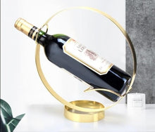 Load image into Gallery viewer, metal-wine-rack-wine-bottle-glass-holder-metal-wine-stand-holder-wine-bottle-holder-metal-sculptures-standing-metal-wine-rack