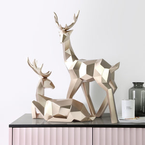 Resin Deer Statue ¦ Figurines Home Decor ¦ Resin Animal Figurine Gifts