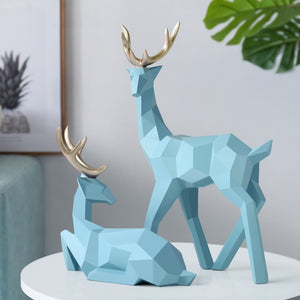 Resin Deer Statue ¦ Figurines Home Decor ¦ Resin Animal Figurine Gifts
