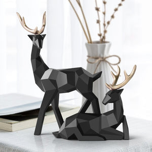 deer-statue-family-deers-figurines-resin-sculpture-home-decor-reindeer-scandinavian-home-living-room-decoration-home-gift-home-decor-deer-vintage-figurines-christmas-gift-animal-figurine
