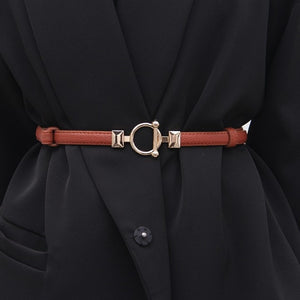 Skinny Waist Leather Belts For Women ¦ Elastic Women Chain Belts A Wine Lovers