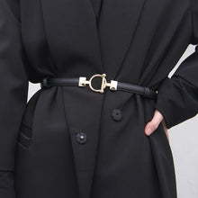 Load image into Gallery viewer, Skinny Waist Leather Belts For Women ¦ Elastic Women Chain Belts 