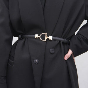 Skinny Waist Leather Belts For Women ¦ Elastic Women Chain Belts 