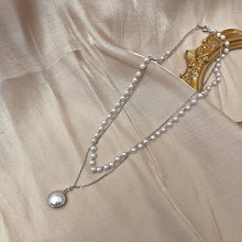 Load image into Gallery viewer, Elegant Faux White Pearl Necklace ¦ Pearl Choker Chain Necklace