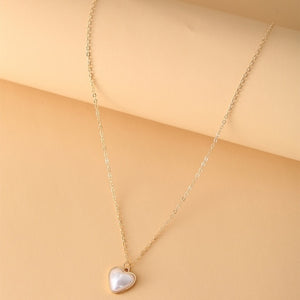 Elegant Faux White Pearl Necklace ¦ Pearl Choker Chain Necklace