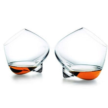 Load image into Gallery viewer, rotating-whiskey-glass-spinning-whisky-spirits-glass-gift-rocking-whiskey-glasses-rotating-glasses-rolling-whiskey-glass-wobbly-whiskey-glass-rotating-cocktail-glass