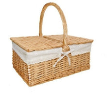Load image into Gallery viewer, wicker-picnic-basket-picnic-baskets-hampers-woven-wicker-for-camping-wicker-picnic-basket-with-handle-wicker-picnic-basket-cheap-wicker-picnic-baskets-picnic-storage-basket-wicker-picnic-basket-uk