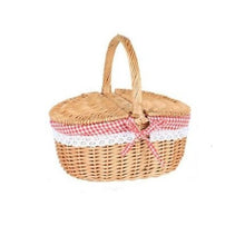 Load image into Gallery viewer, Wicker Picnic Basket ¦ Picnic Baskets &amp; Hampers ¦ Woven Wicker for Camping 