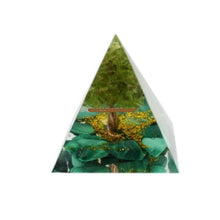 Load image into Gallery viewer, Tree of Life Orgone Amber Pyramid-Healing Chakra-Tree of Life Orgone Amber Pyramid-orgone pyramid-orgonite-resin pyramid