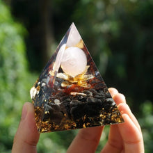 Load image into Gallery viewer, money-tree of life Orgone Amber Pyramid 