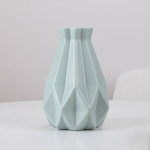 Nordic Style Origami Plastic Imitation Ceramic Flower Pot Home Decor