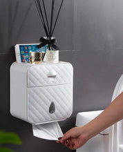 Load image into Gallery viewer, wall-mounted-toilet-roll-storage-white-phone-shelf-holder-gift-toilet-stand-roll-storage-wall-mounted-phone-shelf-for-bathroom-roll-paper-stand-bathroom-wall-mounted-waterproof-toilet-paper-holder-roll-paper-stand-case-storage-box-organizer-shelf