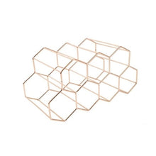 Load image into Gallery viewer, Metal Honeycomb Wine Rack-Hexagon 9 Bottle Wine Rack 