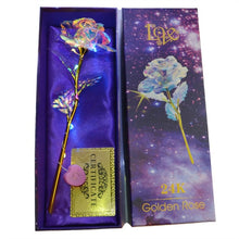 Load image into Gallery viewer, galaxy rose-24k gold rose-rose flower-rose in a glass