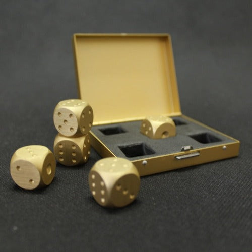 whiskey stones-ice ball maker-5pcs dice with case aluminum whisky ice cubes-exagon whisky cubes
