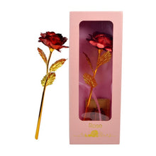 Load image into Gallery viewer, galaxy rose-24k gold rose-rose flower-rose in a glass-24k gold rose-long lasting roses-forever roses uk-cheap flower delivery