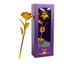 Load image into Gallery viewer, galaxy rose-24k gold rose-rose flower-rose in a glass-galaxy rose-24k gold rose-rose flower-rose in a glass-24k gold rose-long lasting roses-forever roses uk-cheap flower delivery