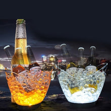 Load image into Gallery viewer, led-ice-bucket-champagne-transparent-colorful-led-light-ice-bucket-led-ice-bucket-with-lid-light-up-ice-bucket-led-light-up-ice-bucket-colour-changing-ice-bucket-the-range-led-ice-bucket-table-led-ice-bucket-uk