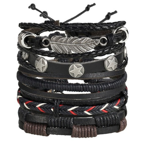 Braided Leather Bracelet ¦ Turkish Eye Wristband Leather Bracelets Gift 