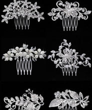 Load image into Gallery viewer, bridal-hair-comb-wedding-hair-comb-flower-pearl-crystal-combs-treazy-pretty-animal-leaf-flower-designs-sparkly-crystal-imitation-pearls-bridal-hair-combs-tiara-women-wedding-hair-accessories-super gift online