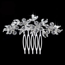 Load image into Gallery viewer, Bridal Hair Comb ¦ Wedding Hair Comb ¦ Flower Pearl &amp; Crystal Combs Super Gift Online
