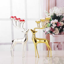 Load image into Gallery viewer, deer-candle-holders-silver-gold-reindeer-candle-holders-gifts-luxurious-deer-candle-holders-stainless-steel-candle-holder-decoration-christmas-gift