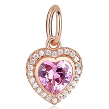 Load image into Gallery viewer, charming-beads-jewellery-womens-charms-pendant-for-bracelet-gifts-rose-gold-tree-feather-heart-charms-beads-womens-charms-beads-rose-gold-tree-feather-heart-charms-beads-fit-original-pandora-bracelet-women-real-925-sterling-silver-jewelry