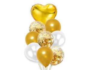 Champagne Gold Super Shape Glasses Bottles  Balloons