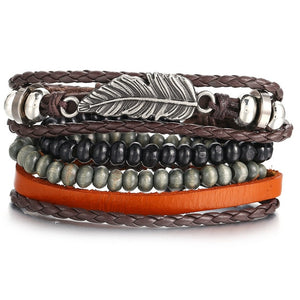 Braided Leather Bracelet ¦ Turkish Eye Wristband Leather Bracelets Gift 