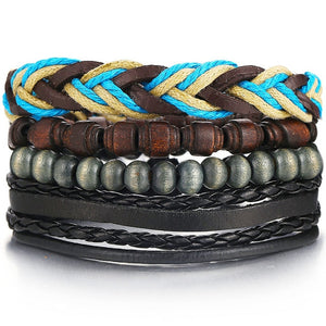 Braided Leather Bracelet ¦ Turkish Eye Wristband Leather Bracelets Gift 
