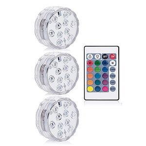 Submersible Led Lights with Remote ¦ Underwater Led Light for Swimming Pool 
