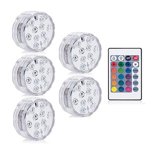 Submersible Led Lights with Remote ¦ Underwater Led Light for Swimming Pool 