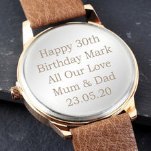 Load image into Gallery viewer, custom watch gift for him with engraving