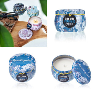 Decorative scented candle jar for cozy ambience