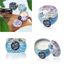 Load image into Gallery viewer, Aromatherapy tin candle for stress relief and calm