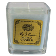 Load image into Gallery viewer, scented candle with cotton wick and glass container