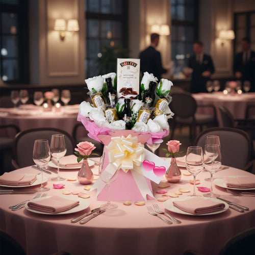 Luxury Baileys gift bouquet for him or her with creamy treats