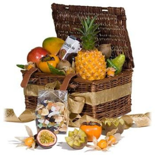 Colourful fresh fruit hamper gift with tropical fruits, perfect for home delivery