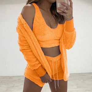 velvet-pajamas-set-tops-shorts-cardigan-nightwear-set-for-women-velvet-pajamas-set-tops-shorts-cardigan-pyjamas-set-for-her-womens-pyjama-sets-women-knitted-3-pieces-set-casual-coral-velvet-pajamas-set-sexy-cardigan-crop-tops-shorts-suit