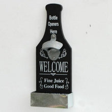 Load image into Gallery viewer, Vintage wall-mounted beer bottle opener in rustic style