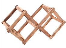 Load image into Gallery viewer, Stylish wooden wine organizer for bar or countertop use